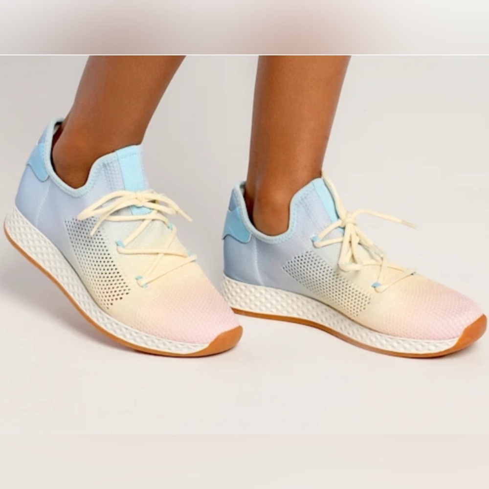 NIB Urban Sport J/Slides Women's Size: 9M Pink/Blue Stretch Knit Sneakers